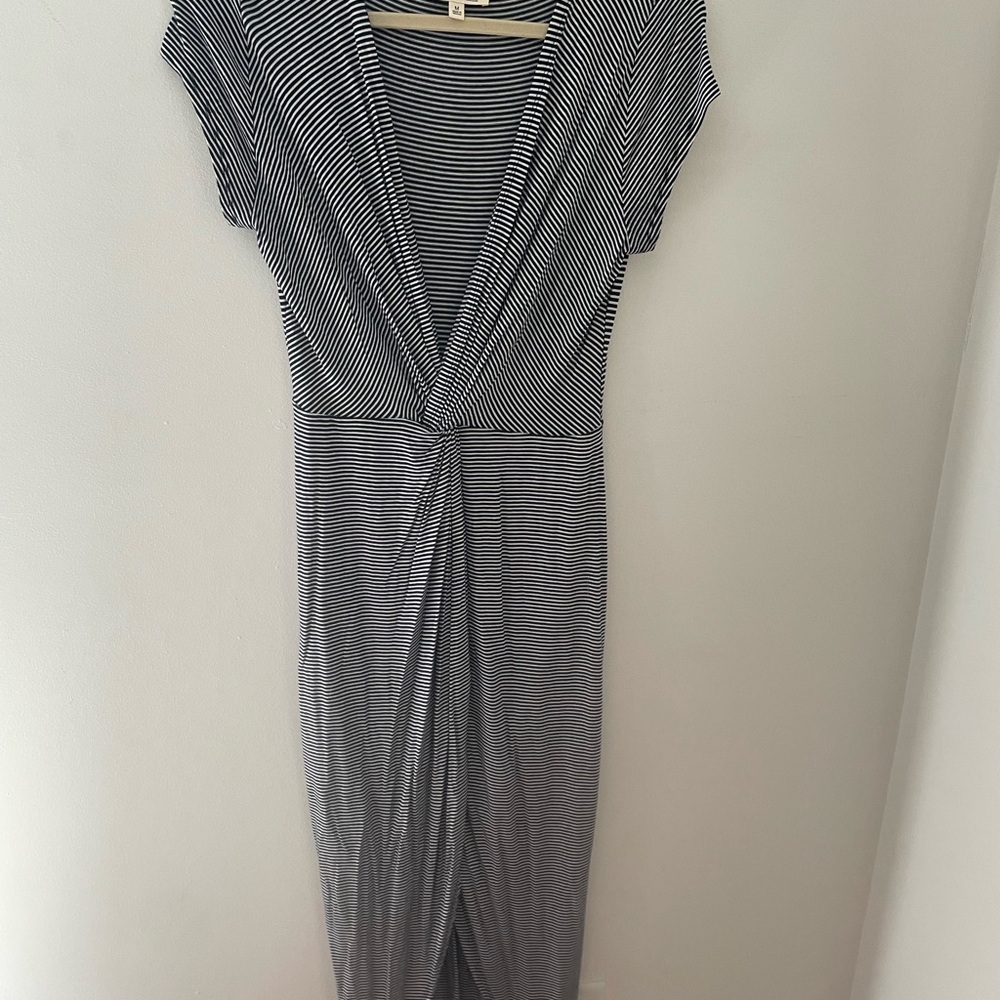 Rolla Coster Monochrome Striped Maxi Dress